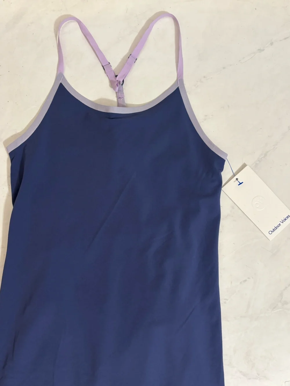 NEW Outdoor Voices Girls Medium Cobalt Blue Purple Mini Active Dress Pickleball